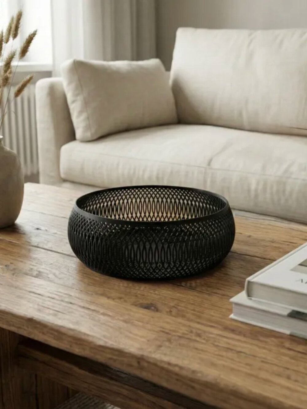 Spiral Lattice Bowl | Modern Centerpiece